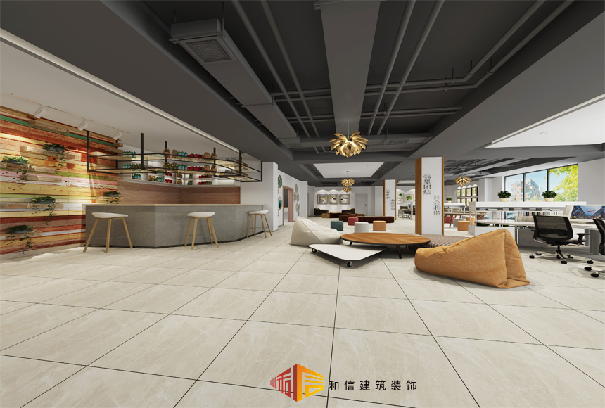 成都潮音社區(qū)辦公室裝修設計效果圖 成都潮音社區(qū)辦公室裝修設計效果圖